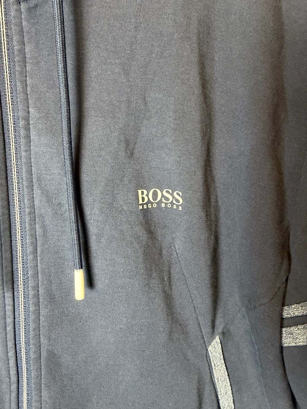 Hugo Boss Saggy 1 Zip Hoodie Size XL Navy Full Zip Sweatshirt